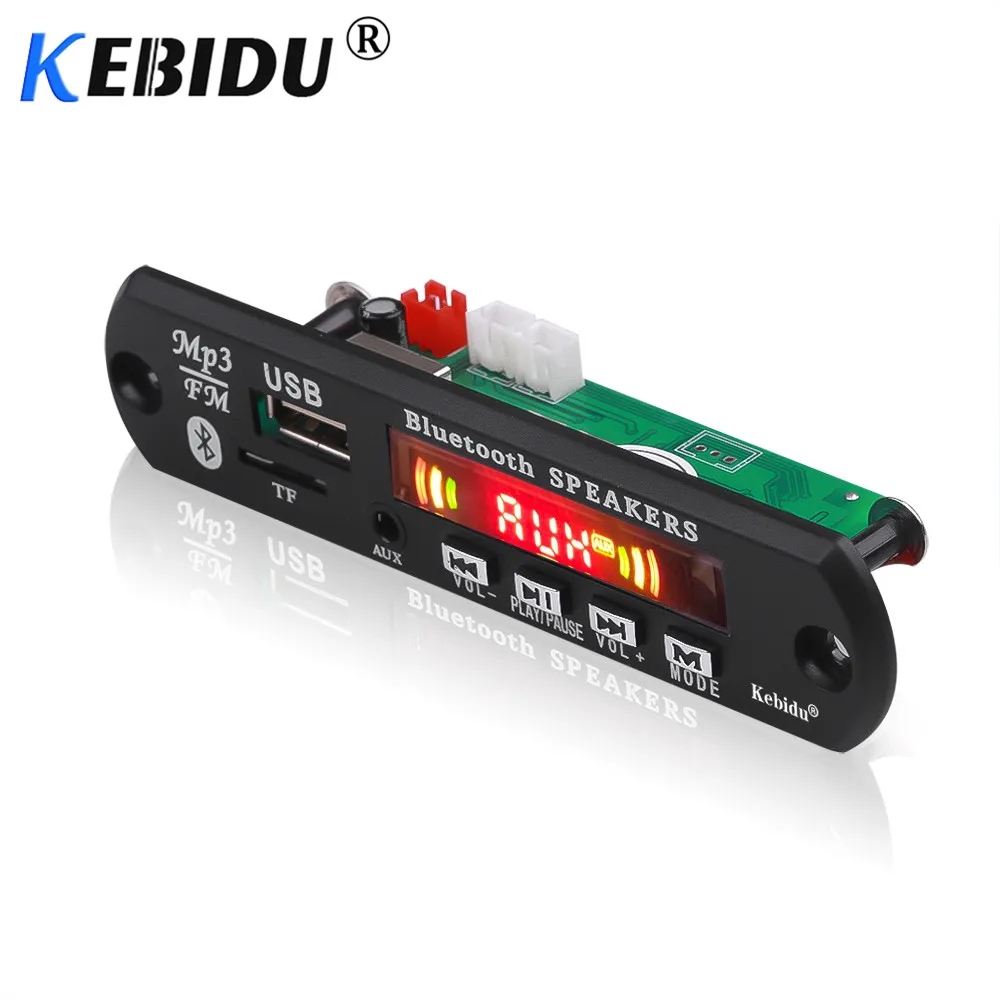 Автомобильный Bluetooth mp3-декодер Kebidu 5 В плата WAV WMA mp3-плеер с цветным экраном громкой