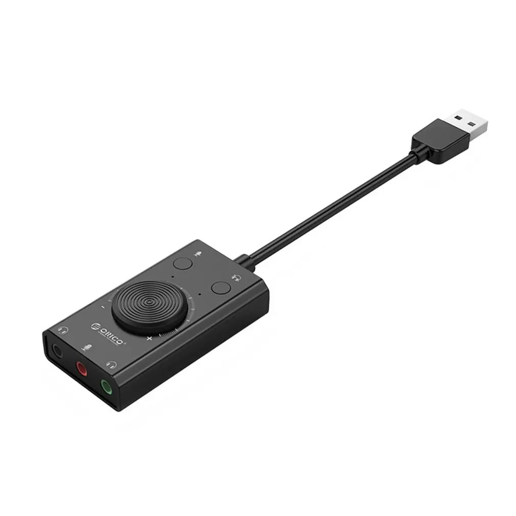 Многофункциональный драйвер Бесплатная Внешняя USB Звуковая карта для