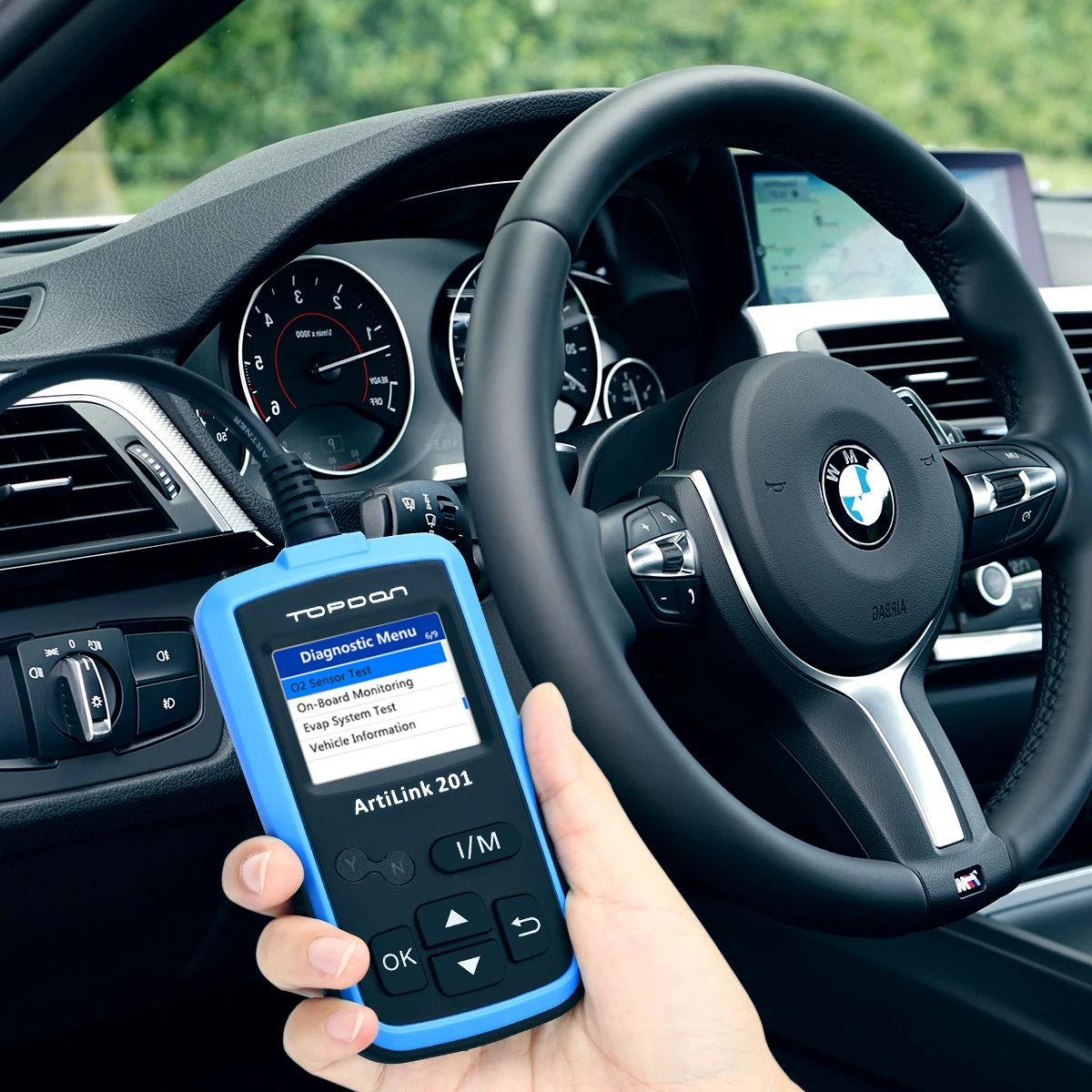 TOPDON arilsink 201 OBD2 автомобильный считыватель кодов полная функция OBD2 AL201 контрольный светильник двигателя(MIL) Live Data Freeze Frame Просмотр данных