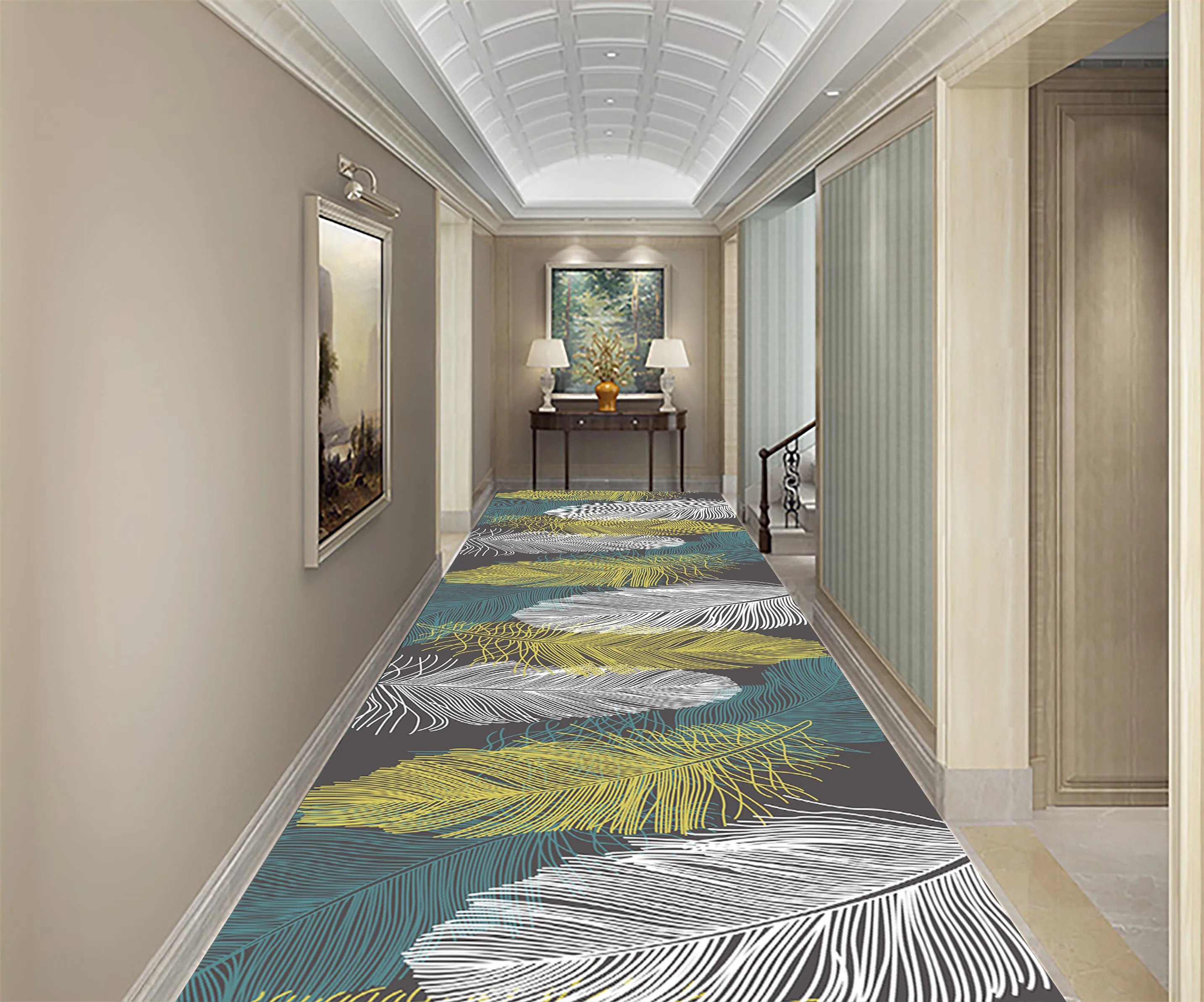 3D Nordic Stair Carpet European Hallway Carpets Hotel Long Runners Rug Home Entrance/Corridor/Aisle Party Floor Rugs | Дом и сад