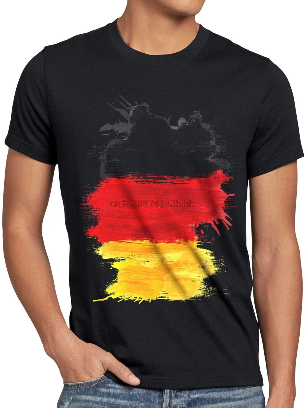 2018 Новое поступление Мужская модная Футболка Deutschland Herren Fuball Sport WM EM Fahne National Flagge Fan