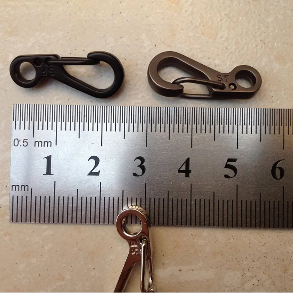 EDC инструменты пружинный дизайн карабин застежки портативный брелок защелка