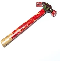 bloody claw hammer foam rubber axe tools theater movie horror weapon prop halloween party decoration costume accessory