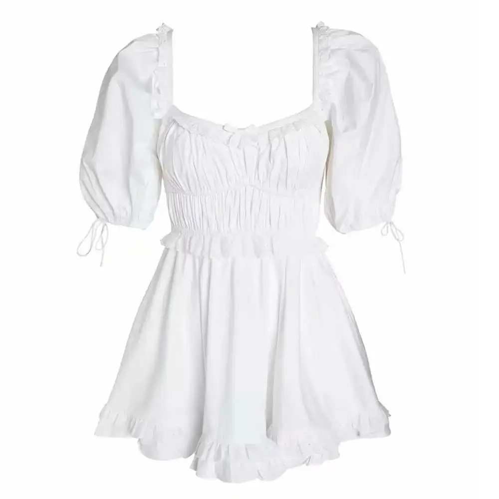 

Dress women white mini summer casual sexy bodycon ladies fairy vintage party elegante 2021 korean mujer verano de fiesta vestido