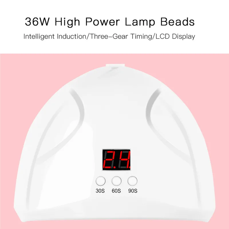 УФ-лампа для сушки гель-лака ногтей 36 Вт | Красота и здоровье