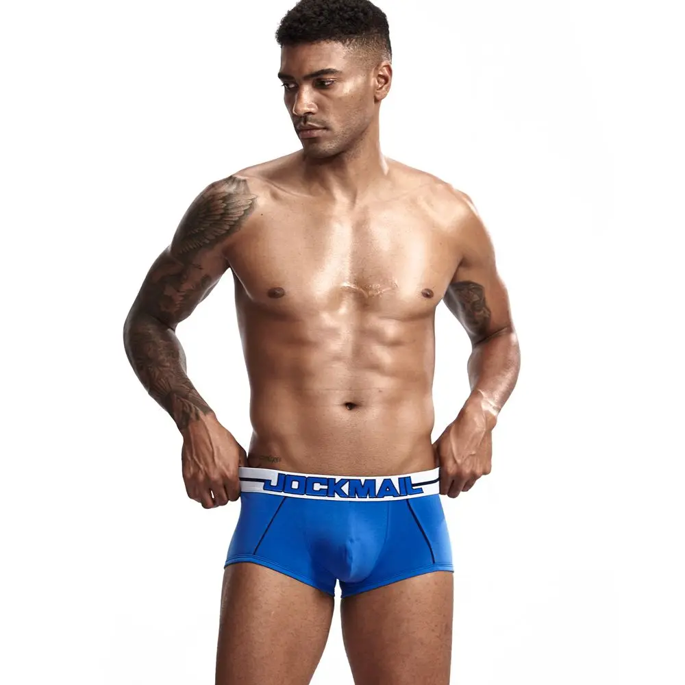 JOCKMAIL боксер для мужчин Новое модное мужское белье сексуальные мужские боксеры U выпуклая сепарация боксер homme подарок для мужчин cueca Gay