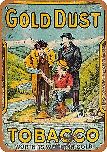 

Gold Dust Tobacco 12 X 8 Inches Retro Metal Tin Sign - Vintage Art Poster Plaque