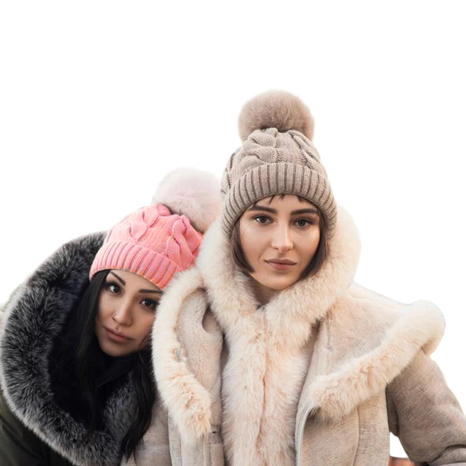 

шапка Female Woolen Hat Adults Jacquard Knitted Cap Earmuffs Hat Beanie for Autumn Winter Black/White/Pink/Gray/Beige