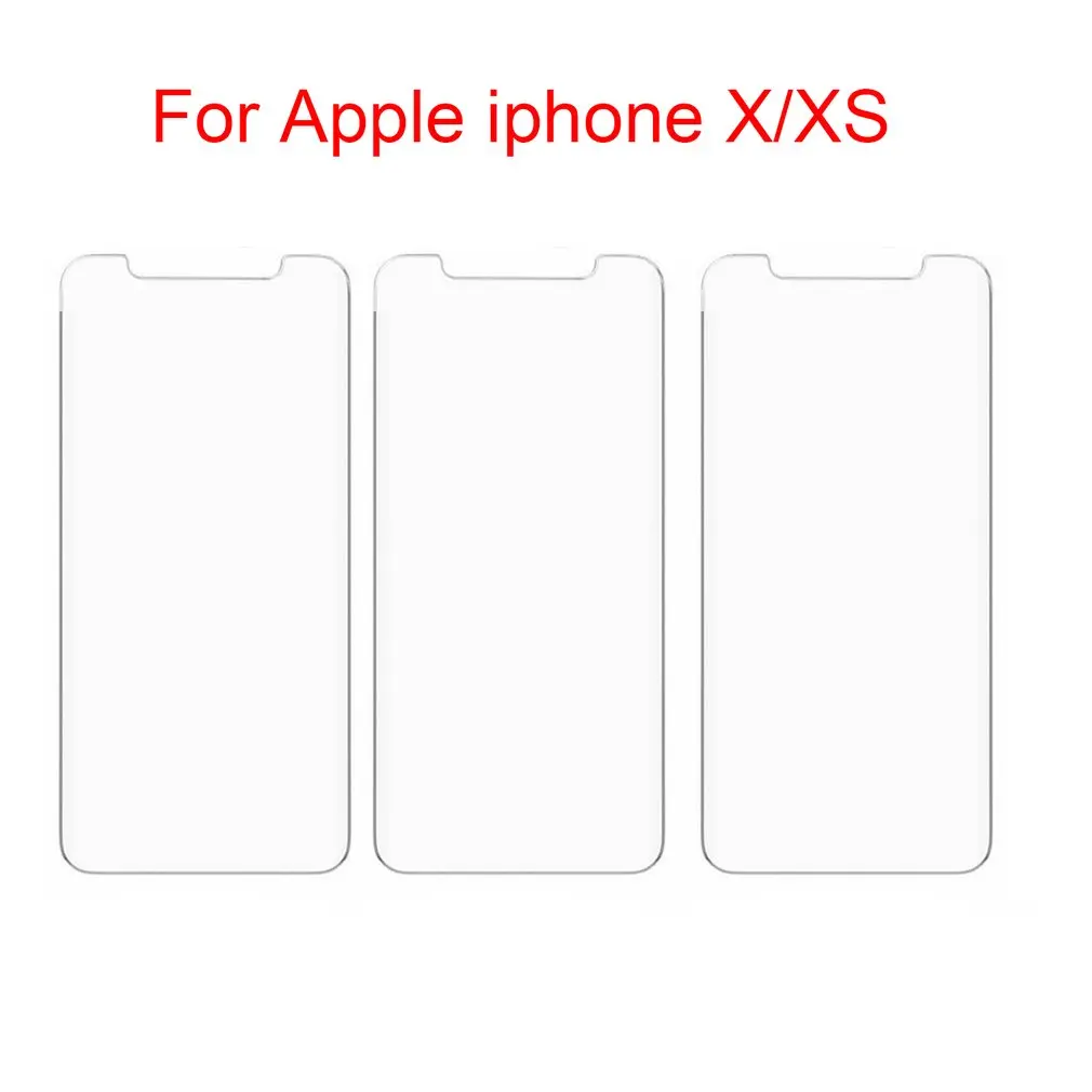 3 шт полное покрытие стекло для iPhone X XS Max XR закаленное 7 8 6 6s Plus 5 5S SE Защитная пленка