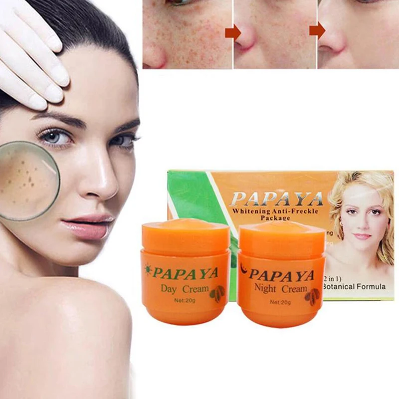 

20g+20g Face care whitening cream Papaya serum facial Cream Face cream Whitening Moisturizer Anti-freckle Refreshing skin care
