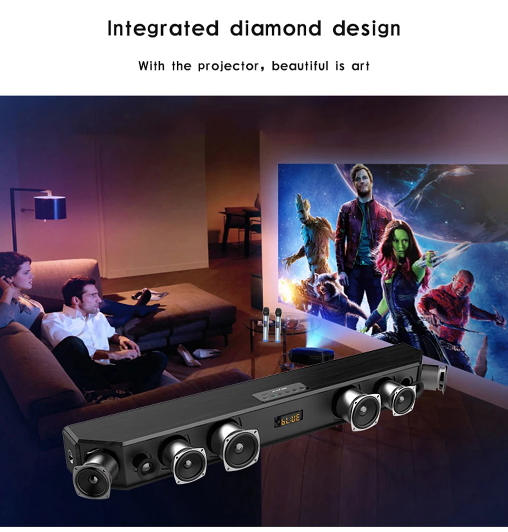 L9 home theater karaoke TV Sound bar 5.1 analog 3D stereo surround sound wireless phone Bluetooth speaker subwoofer | Электроника