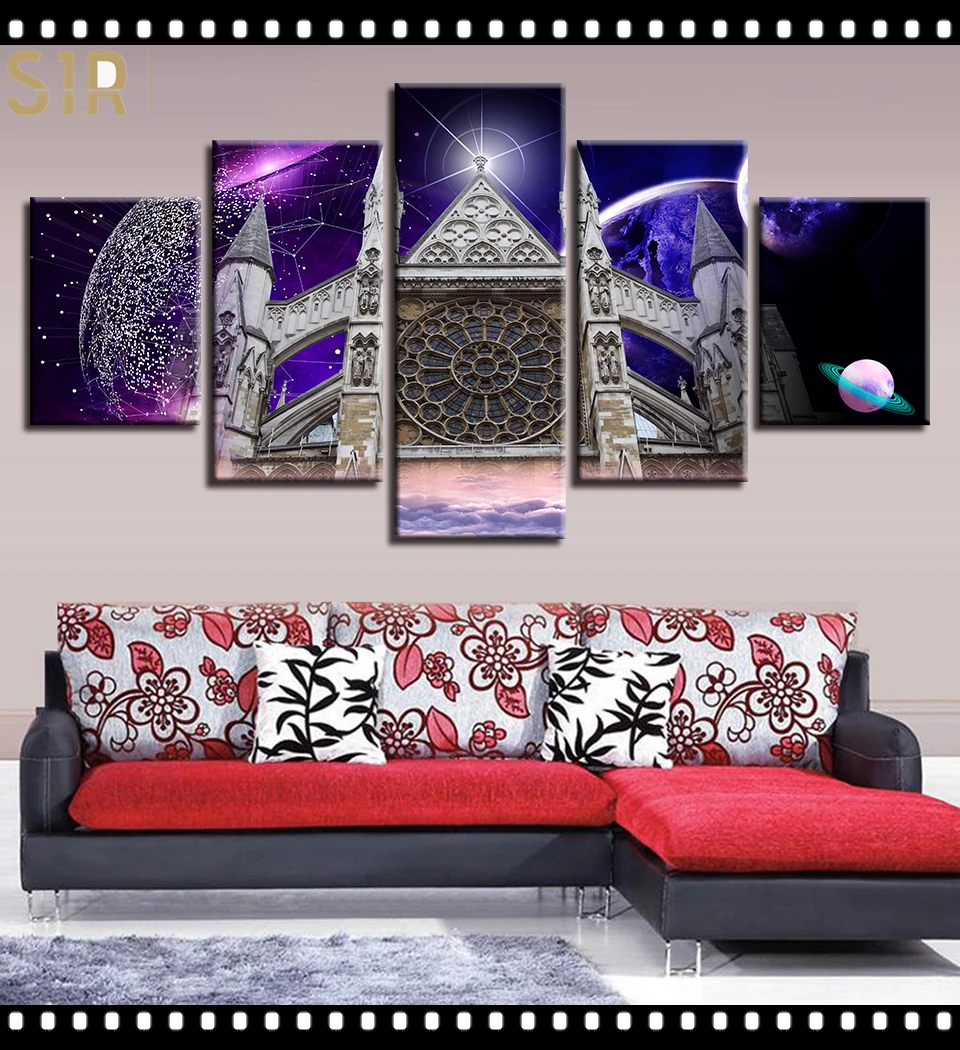 

World Famous Architecture Beauty HD Five Wall Painting Decorative Painting Anime Posters Wall Decor Anime Decor Room Decor