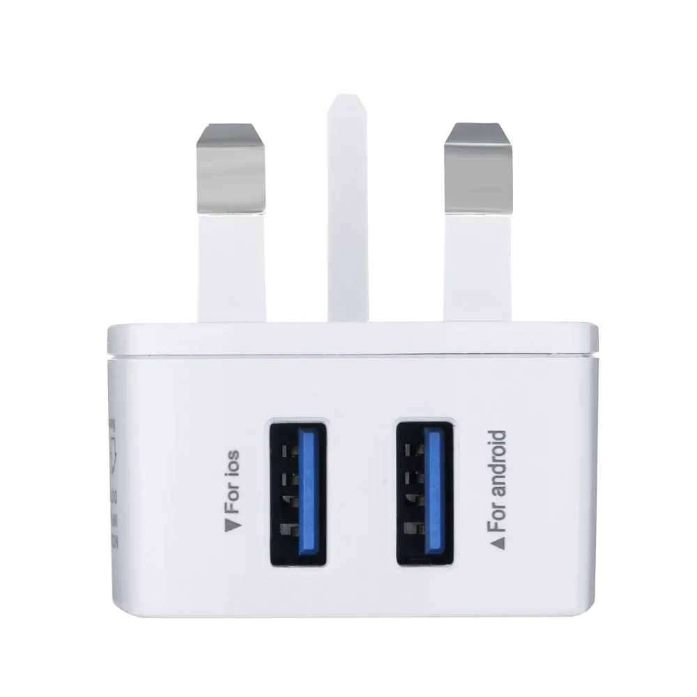MOSUNX Универсальный 5V 3.1A UK 2-портовый USB2.0 настенное зарядное устройство для смарт-телефон Подставка для зарядки iPhone samsung Xiaomi huawei P30