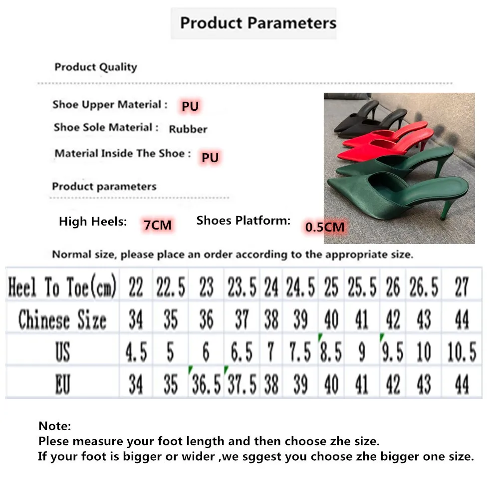 

Concise Runway Party High Heels Sandals Leather Pointed Toe Cozy Women Pumps Solid Color Household Outdoor Lazy Beach Slippers