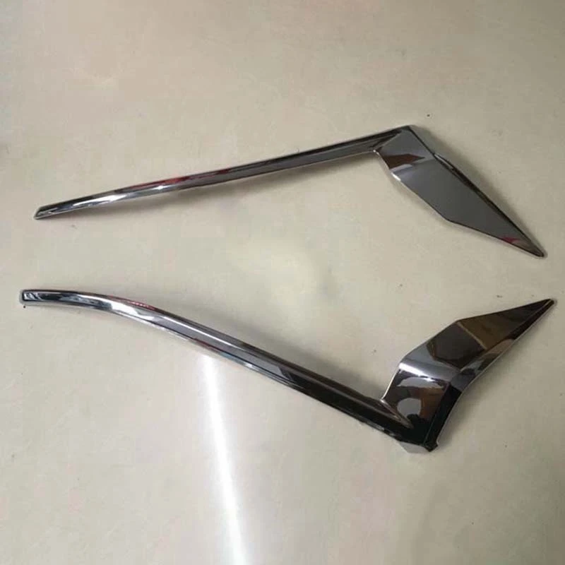 

for TOYOTA Land Cruiser Prado J150 18-19 Chrome Head Light Lamp Strip Cover Trim Exterior Decoration Refit Accessories