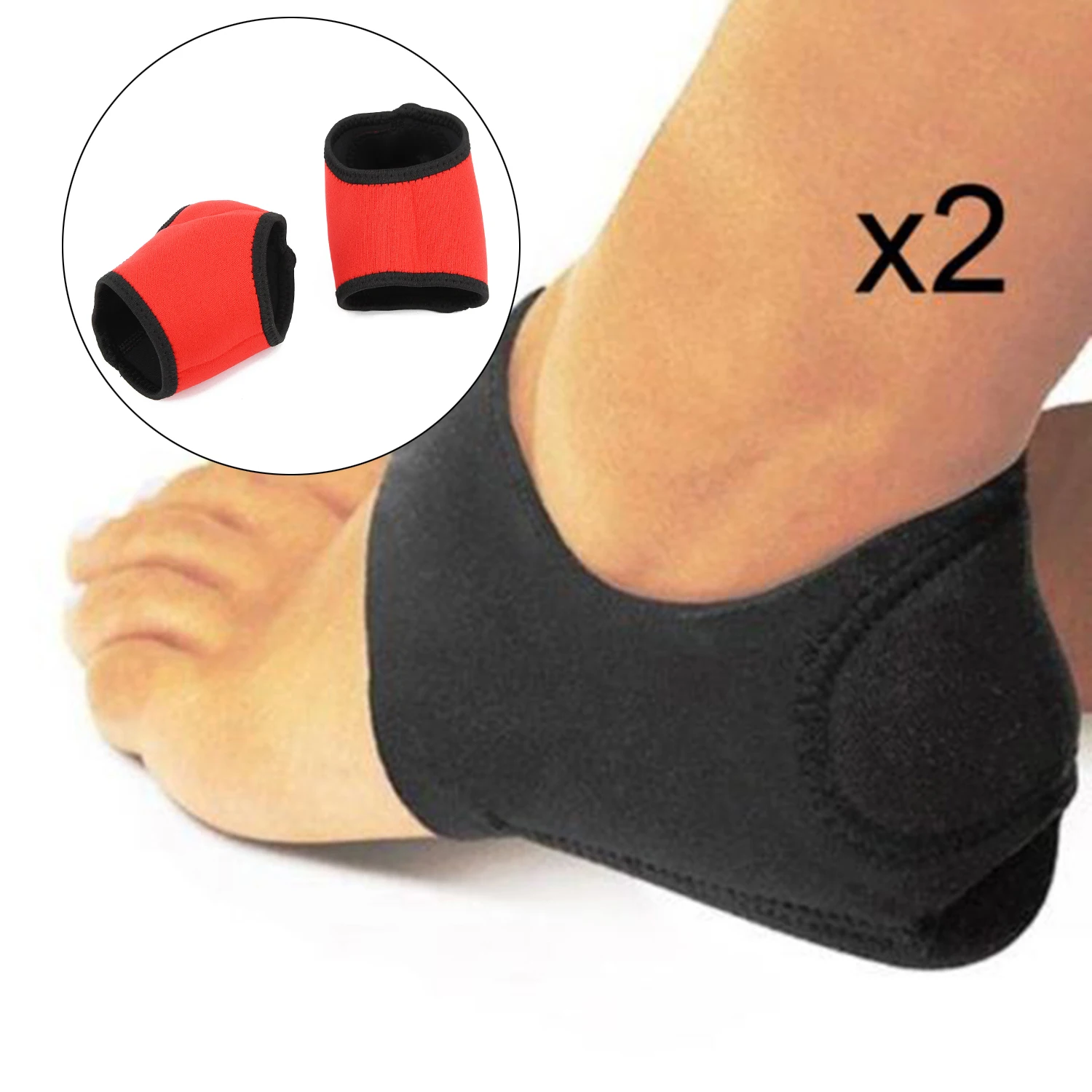 

1 Pair Plantar Fasciitis Therapy Wrap Foot Pain Ankle Arch Support Heel Brace Warm Protector Orthopedic Insoles Foot Care Yoga