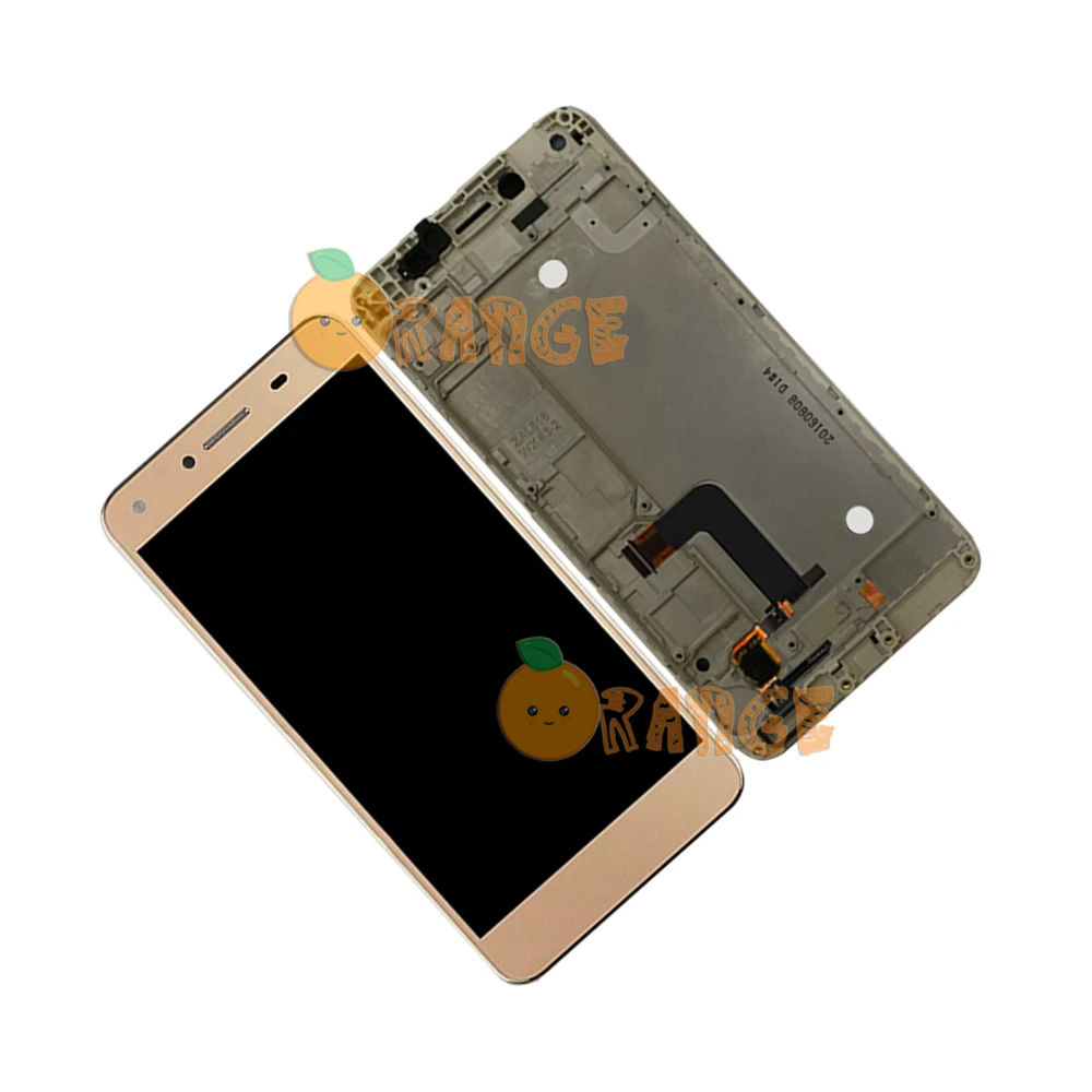 Сенсорный ЖК-дисплей для huawei Y6 II Compact Honor 5A LYO-L01 LYO-L21 LYO L01 L21, сенсорный ЖК-дисплей с рамкой - Цвет: Gold  with Frame