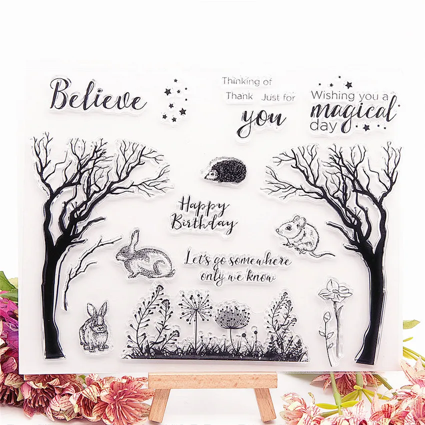 21 5*17 5 см мертвых дерево прозрачный марки/силиконовые уплотнения роликовый штамп