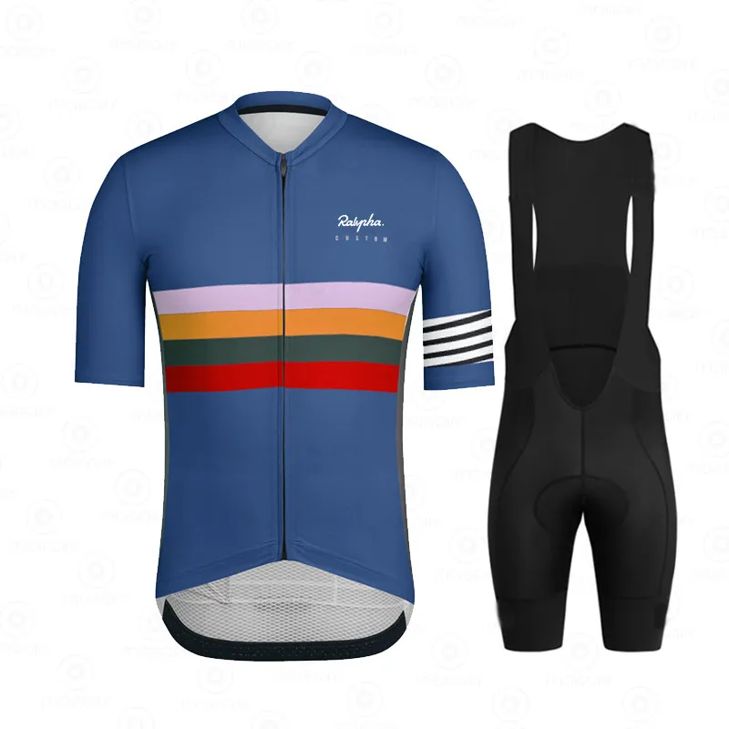 

Новинка 2022, комплект велосипедной одежды Ralvpha из джерси и нагрудника, униформа для горного велосипеда, быстросохнущая велосипедная одежда, ...