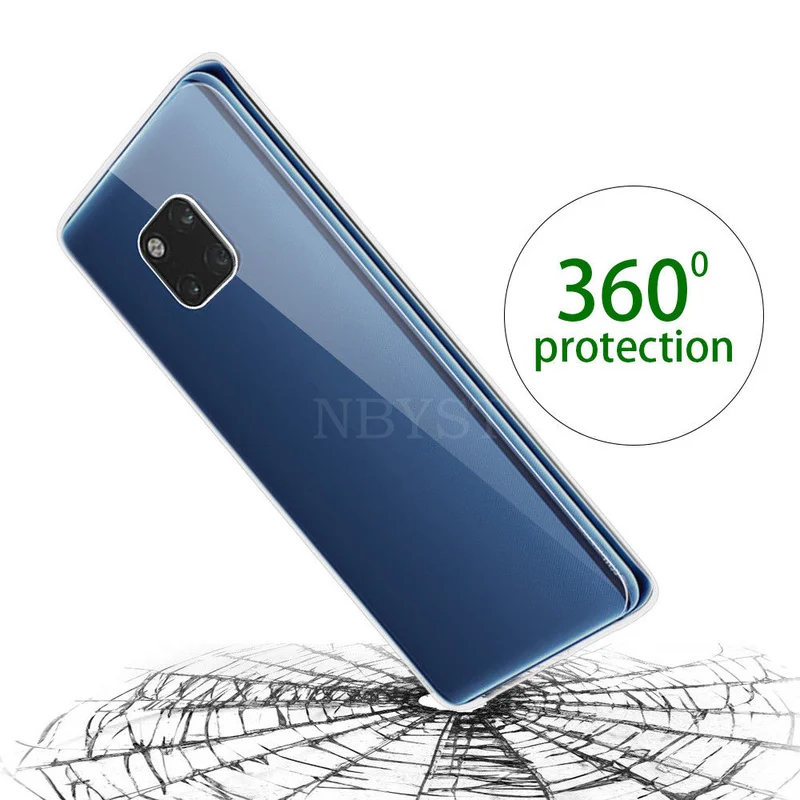 Полностью закрытые мягкие чехлы 360 для Huawei Y6S Y7P Y9 Y7 Y6 Y5 2019 P40 Lite E Mate 10 20 Pro Honor 9C 8A 8S 10i