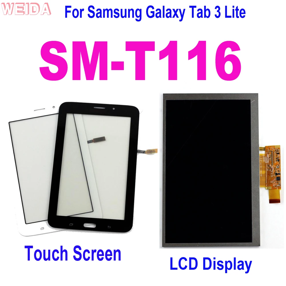 AAA + 7 дюймов для Samsung Galaxy Tab 3 Lite SM-T116 T116 3G ЖК-дисплей сенсорный экран стеклянная