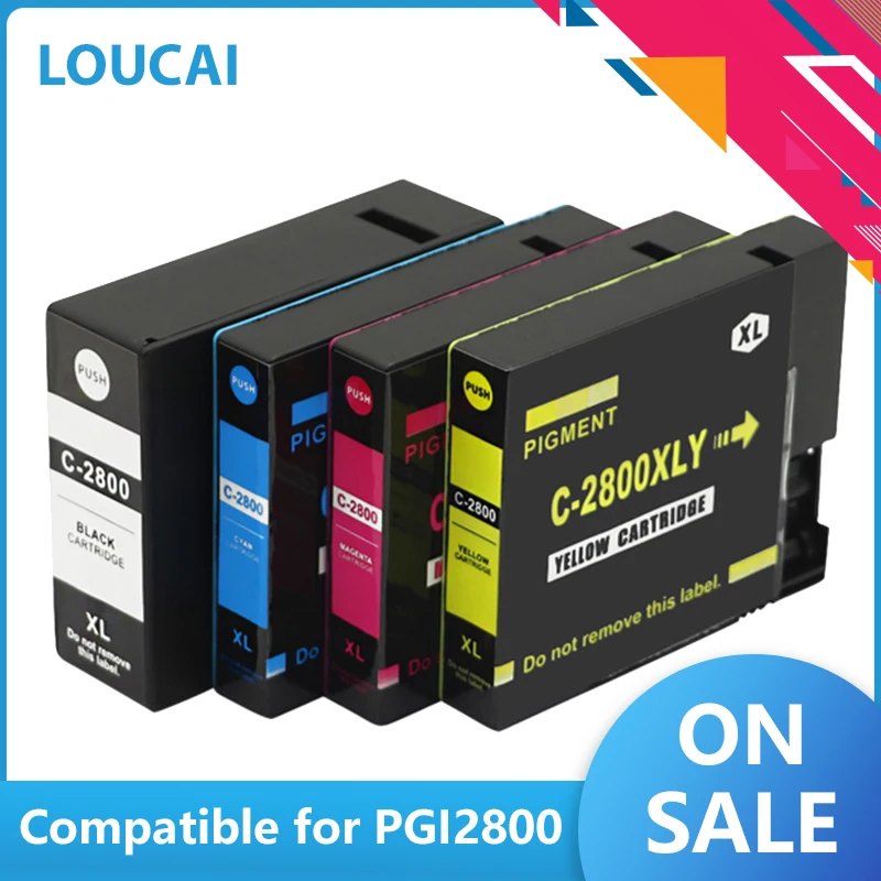 Для PGI 2800 совместимый чернильный картридж для Canon MAXIFY IB4040 MB5040 MB5340 MG5420 MB5360 MG5720 2400 2500