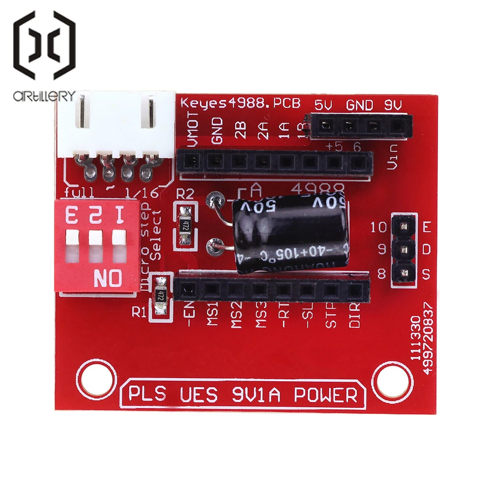 3d принтер A4988 DRV8825 шаговый двигатель плата управления плата расширения