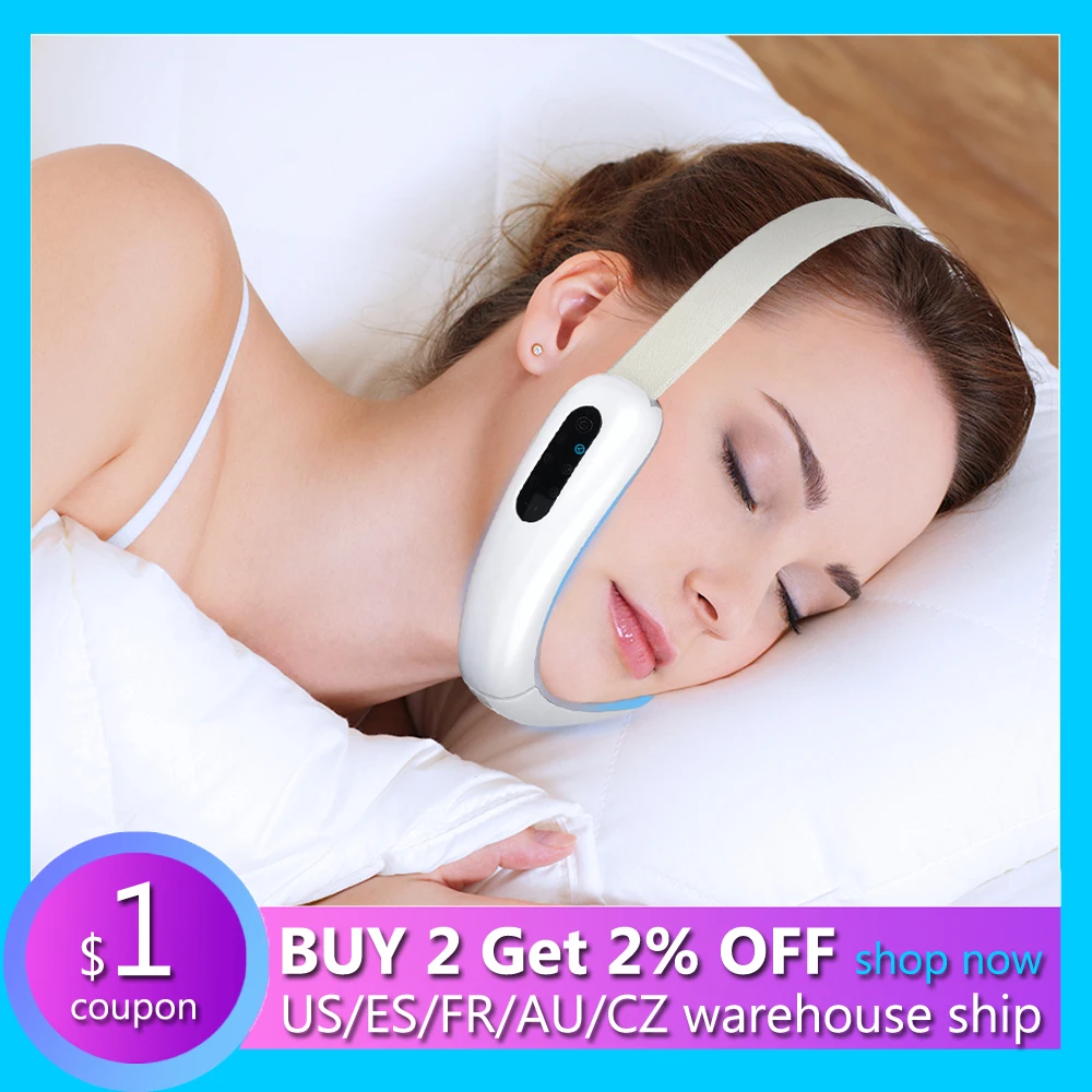 V образный микротоковый Массажер для лифтинга лица аппарат похудения