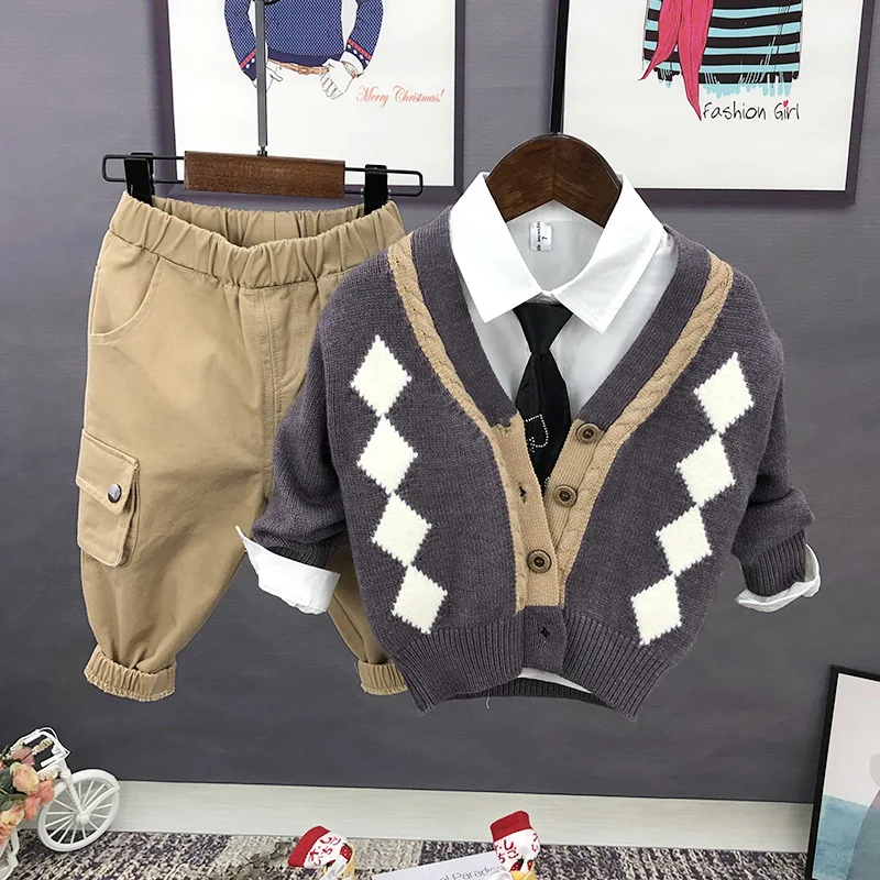 

Детский кардиган, свитера, Детская осенняя одежда, свитера, вязаные куртки для мальчиков и девочек, весна и осень 2022