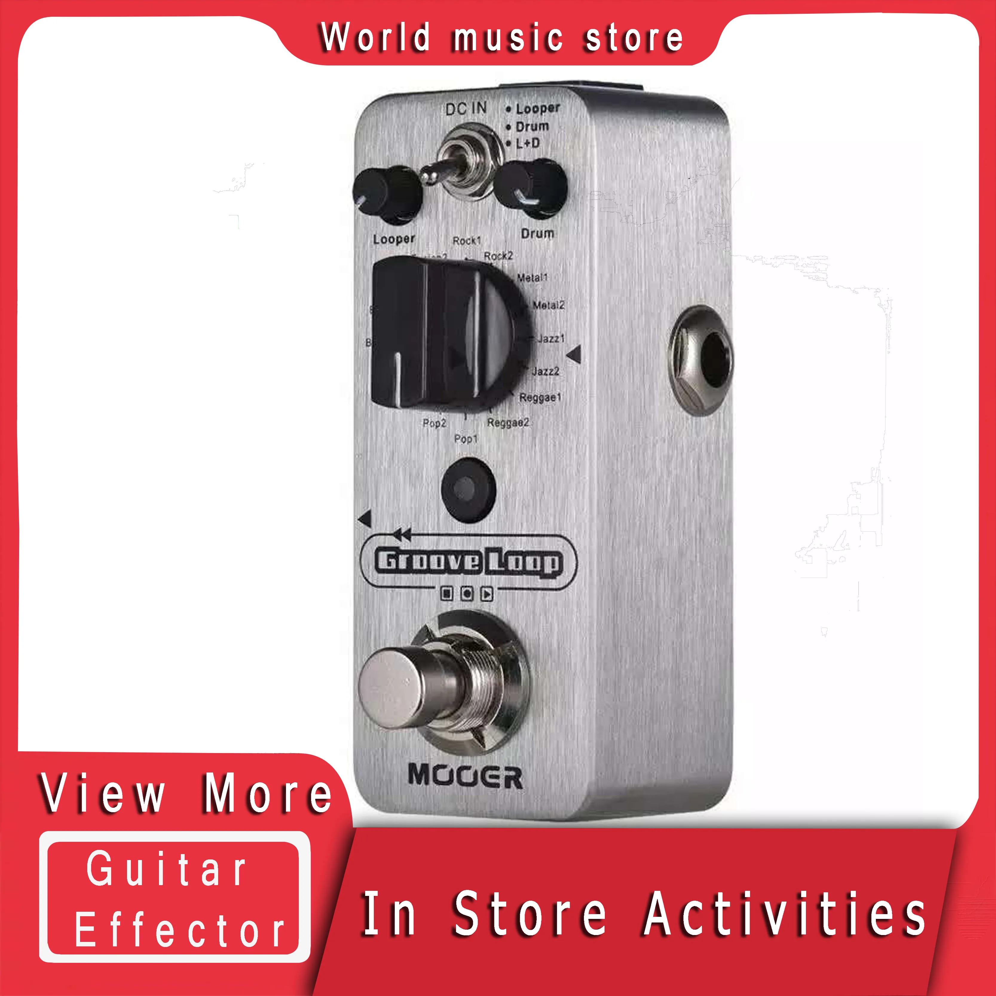 MOOER цилиндрическая барабанная машина с желобом и педаль петлителя 3 режима Макс. 20