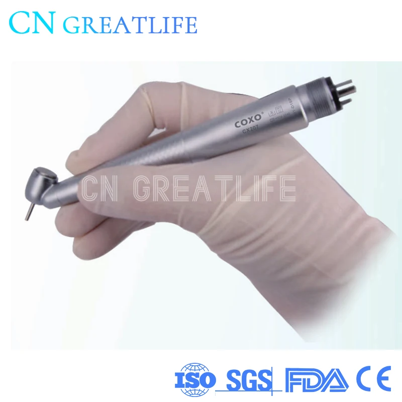 

Coxo CX207 45 Degree Single Way Spray Dental Air Turbine Dental High Speed Handpieces Coxo High Speed Handpiece