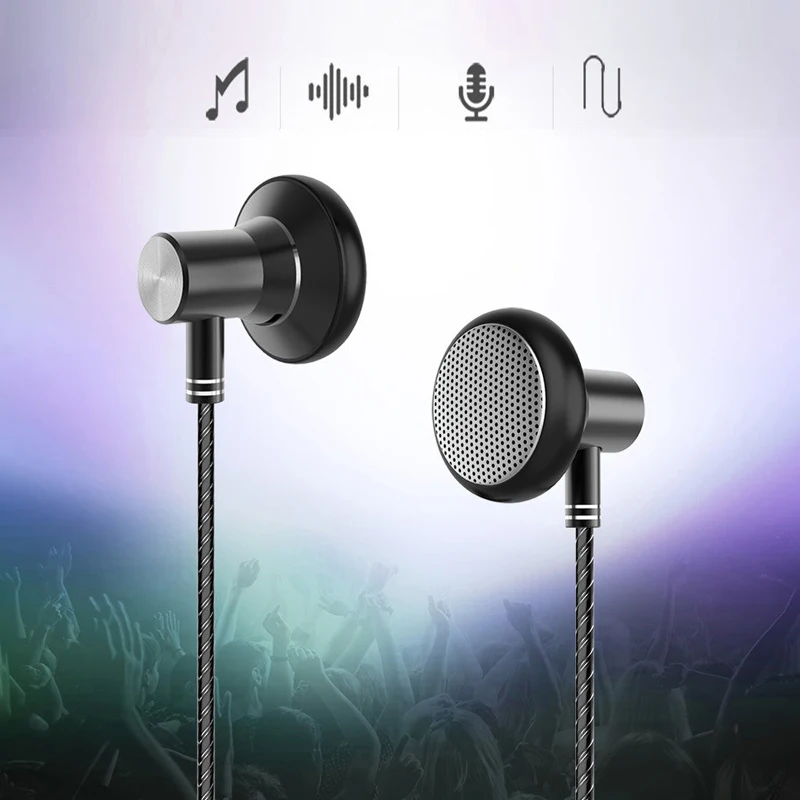 RUKZ C6 стерео наушники с микрофоном для телефона XIAOMI Hi Fi сабвуфер DJ микрофон