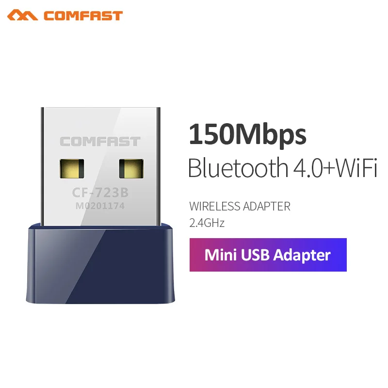 COMFAST CF 723B Mini 2 в 1 USB 0 4 WiFi адаптер 150 Мбит/с беспроводная сетевая карта