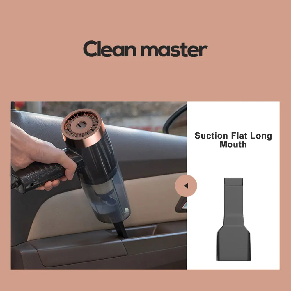 

120W handheld vacuum cleaner triple function set LED lighting aroma cleaner as one powerful suction cleaner