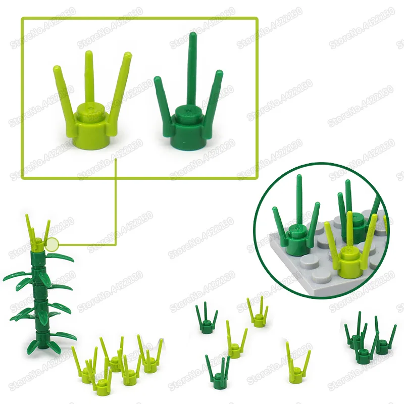 Городская игла пастбища строительные блоки садовый набор растений самодельные