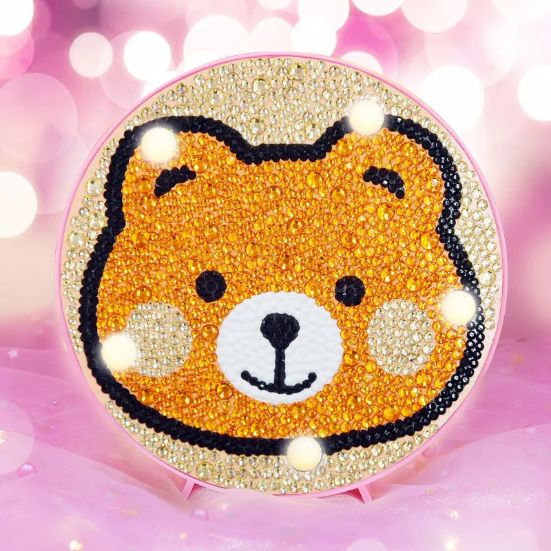 2019 Новая полка Алмазная картина светодиодный светильник мультфильм Медведь 5D