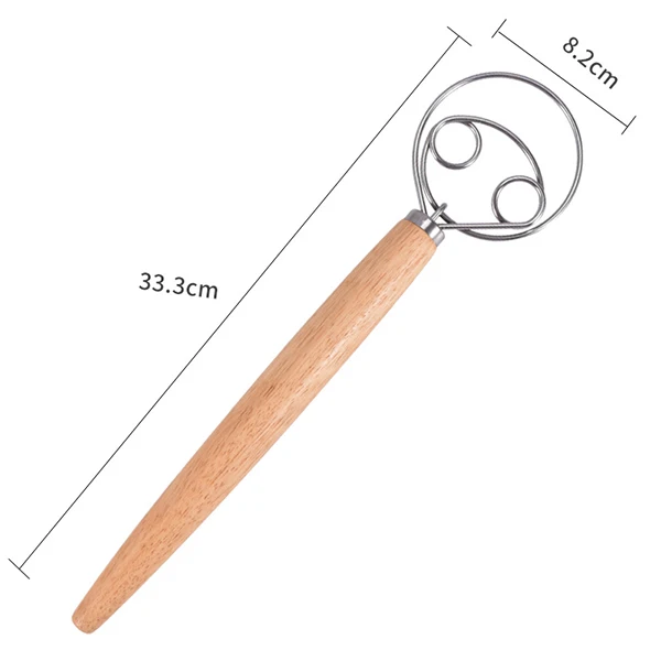 

Большой ручной венчик для теста из нержавеющей стали