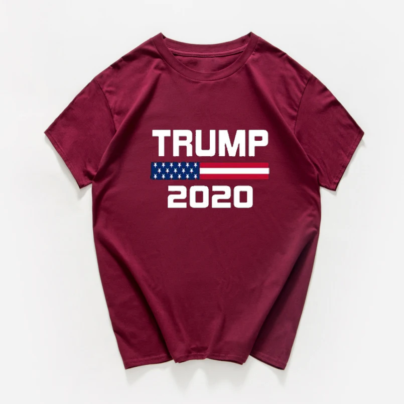 Новинка 2020 Забавные футболки с изображением Трампа женская уличная одежда из 100%