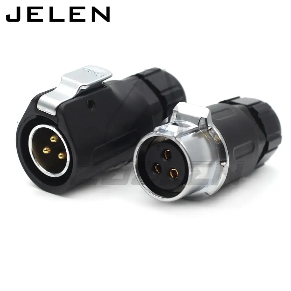 

XHE20 3pin Waterproof conector, Docking Circular Industrial Male&Female Plug And Socket Solar Energy DC Waterproof Connector