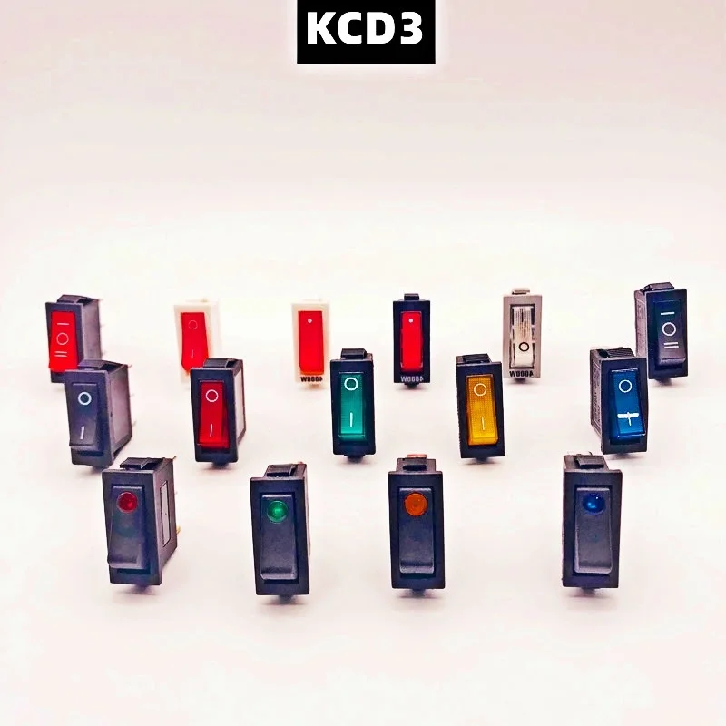 Кулисный Переключатель KCD3 ВКЛ-ВЫКЛ кнопка 2 положения 3pin электротехнического