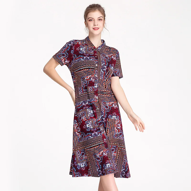 

Heavy Weight Silk Dress Mulberry 100% Silk Twist Knitted Large Size Slim Skirt