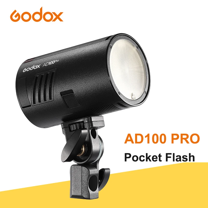 

Godox AD100 Pro Pocket Flash light For Fuji Nikon Canon Sony 2.4G Wireless Speedlight 100Ws TTL 2600mAh Portable Outdoor