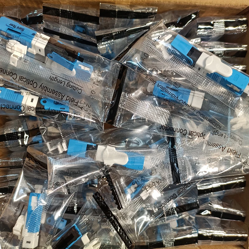 

UNIKIT SC APC SM Single-Mode Optical Connector FTTH Tool Cold Connector Tool Fiber Optic Fast Connector