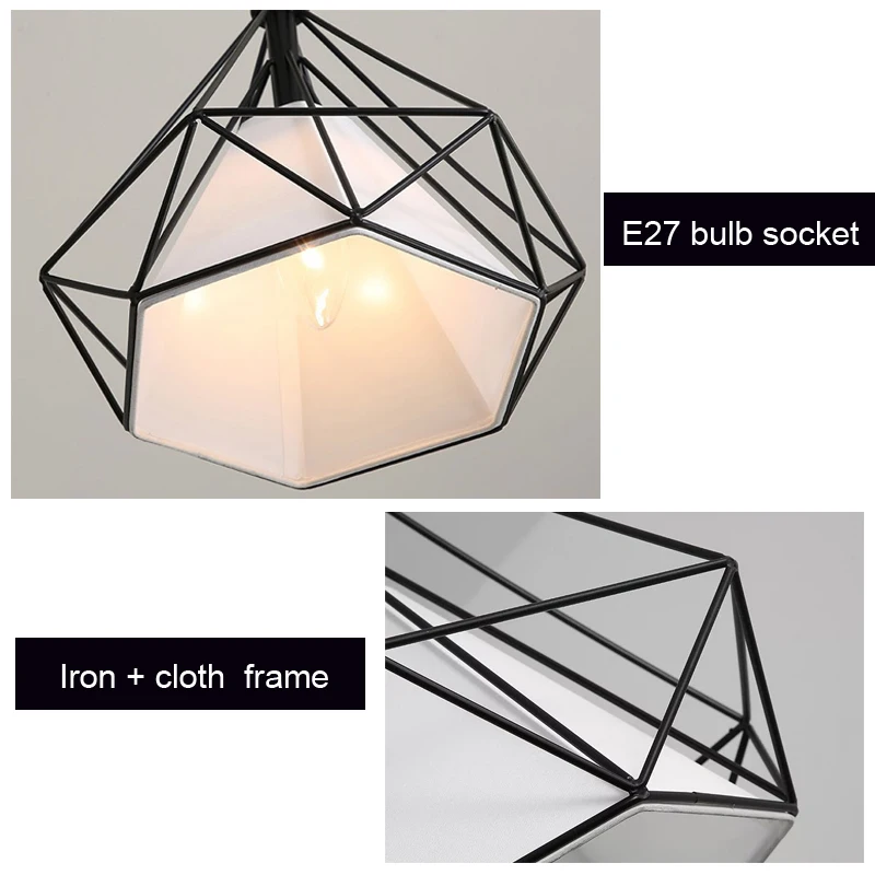 

Nordic 3 Heads Long Bar Lighting Chandelier Restaurant Dining Room Lighting Barber Shop Table Hanging Lamp E27 Droplight