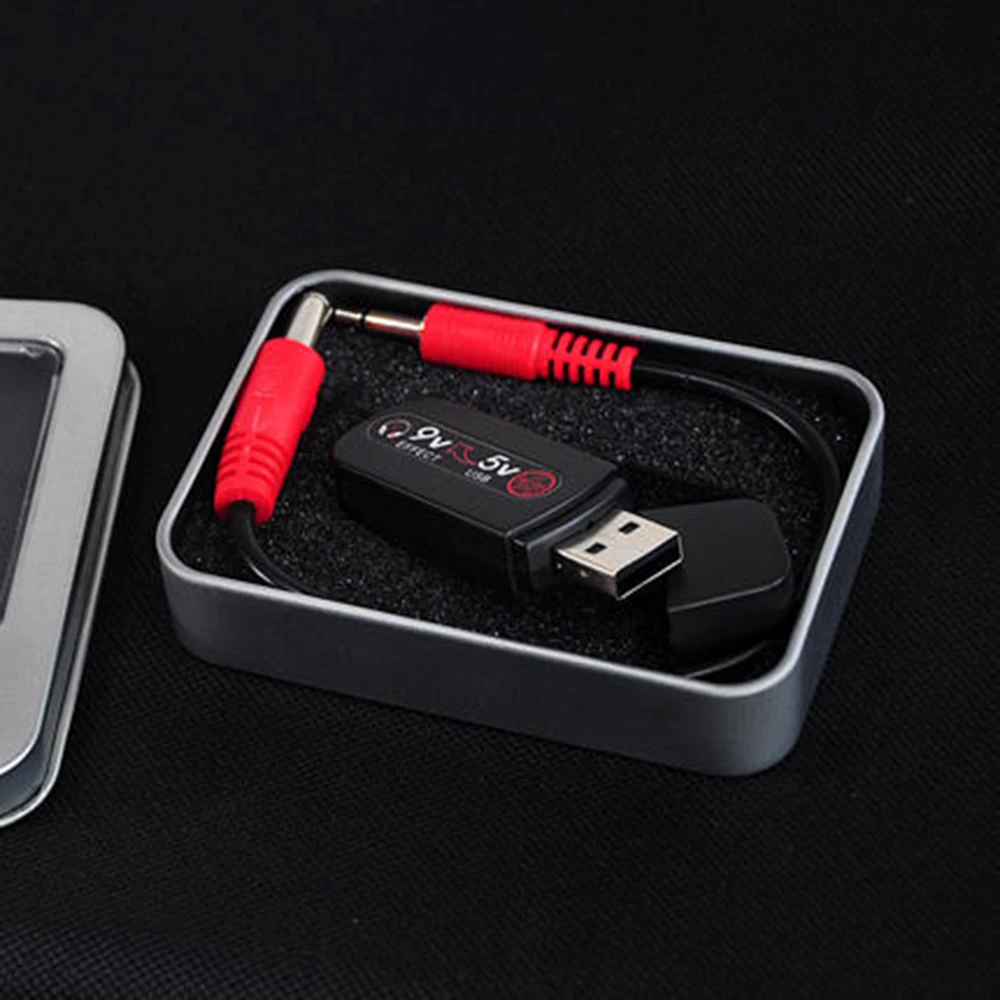 MOEN 5В до 9В портативный эффектор педаль эффектов USB адаптер питания 5В до 9В конвертер