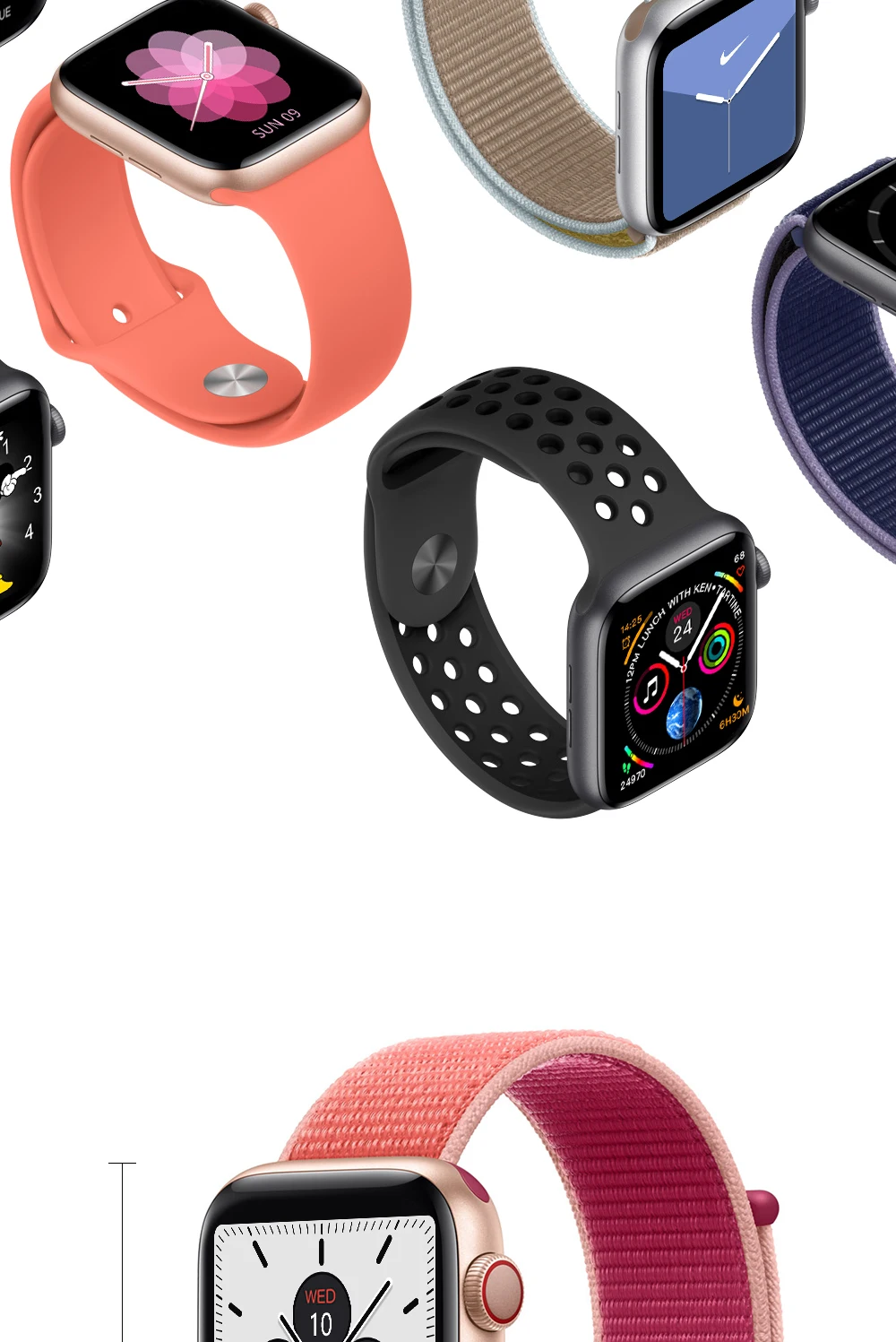 Часы 5 IWO 12 Bluetooth умные часы 1:1 умные часы 40 мм 44 мм чехол для Apple iOS Android телефон сердечного ритма PK IWO 11