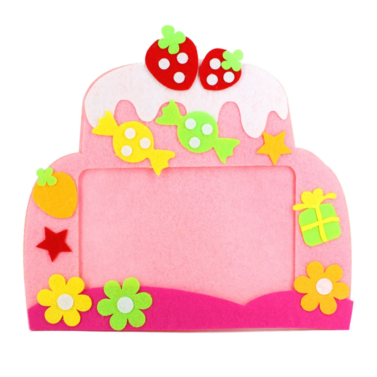 6 шт. дети мультфильм сделай сам из нетканого материала фоторамка 3D ручной работы