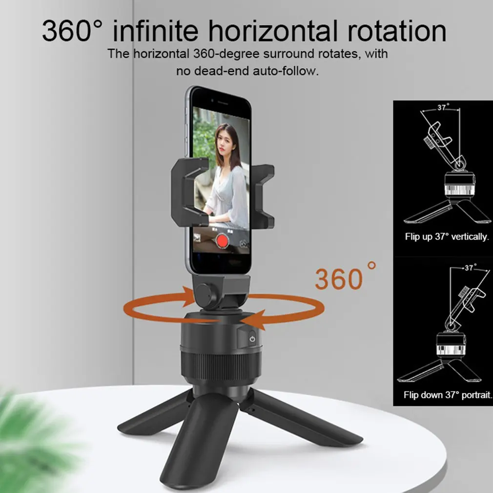 

360 Degree Rotation Smart Face Tracking Object Selfie Stick Tripod Portable Live Tripod Phone Holder Drodshipping
