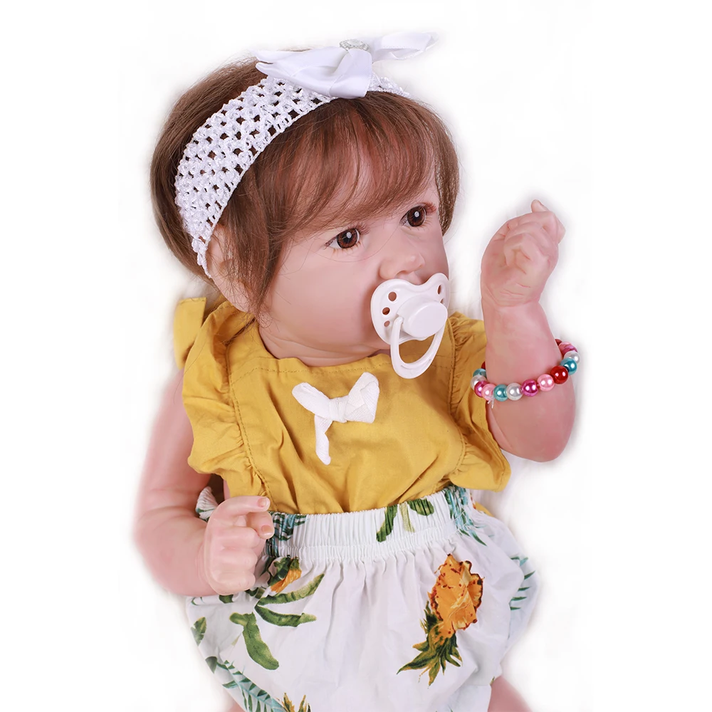 20 дюймов кукла для малышей на все тело мягкая виниловая игрушка тела девочек
