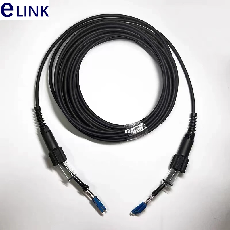 400mtr PDLC 2C Outdoor CPRI Fiber optic Patch cord LC SC FC ST 2 cores SM Singlemode FTTH FTTA jumper ELINK 2 fibers